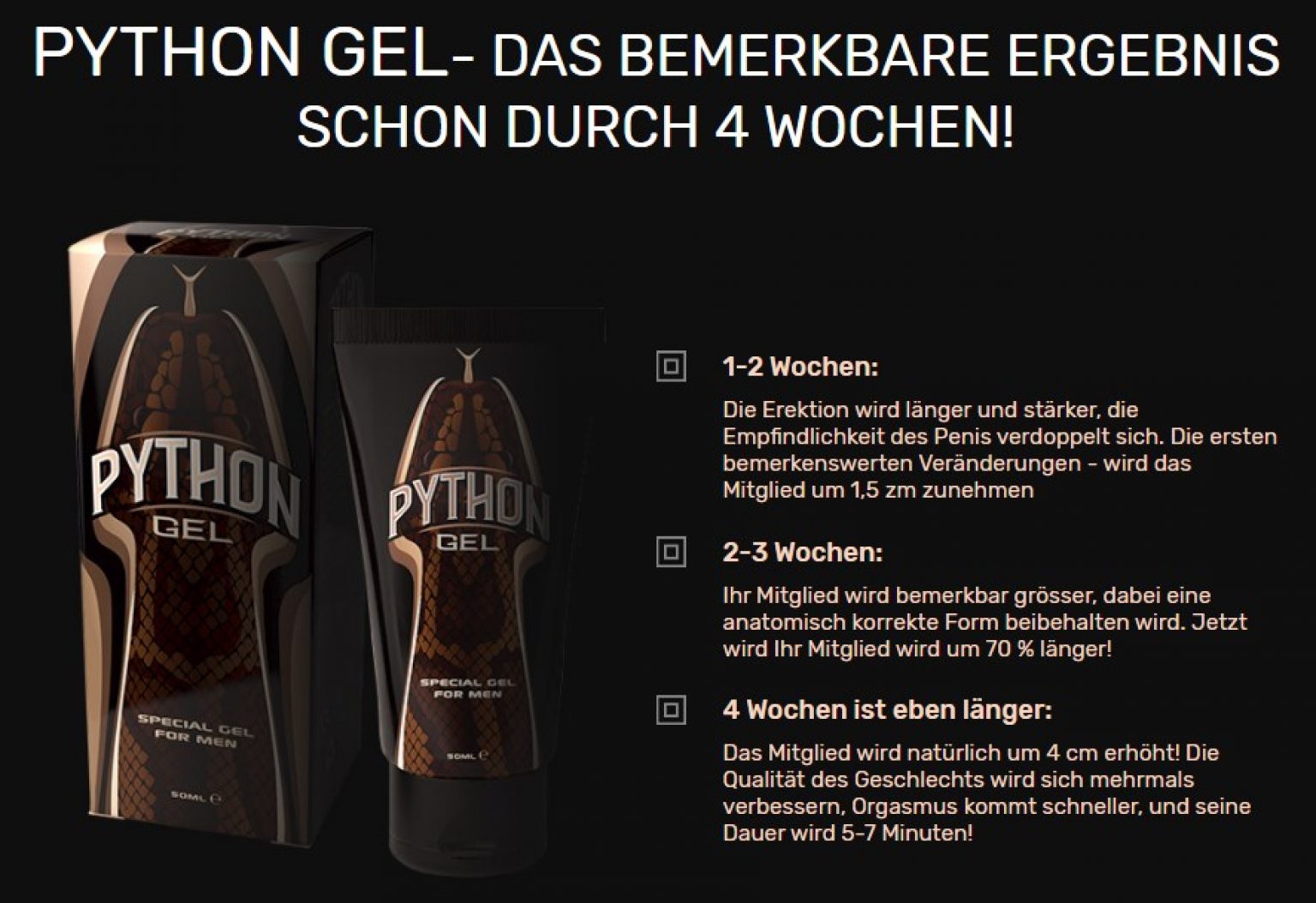 Python Gel ᐉ Wirkung, Anwendung, Erfahrungen, Nebenwirkungen, Bewertung ...